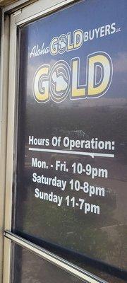 Aloha! Gold Buyers!
