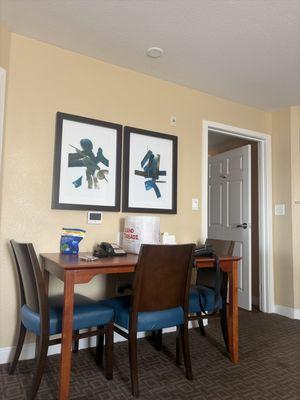 Dinning area in the 2 bedroom suite