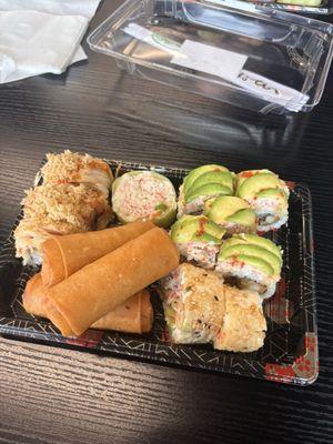Sushi spring rolls, cucumber roll,
