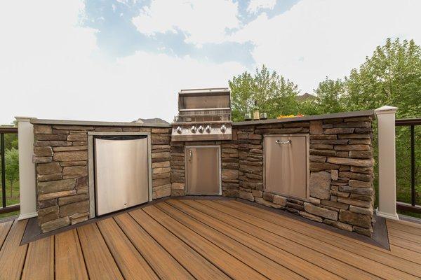 Delightful deck kitchen
