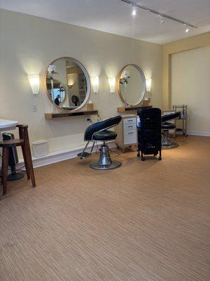 The beautiful clean salon