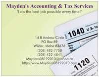 Mayden's Accounting & Tax Services