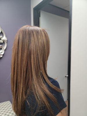 Beautiful blow out and style