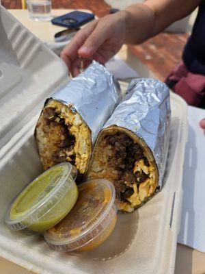 Steak burrito. Its huge.