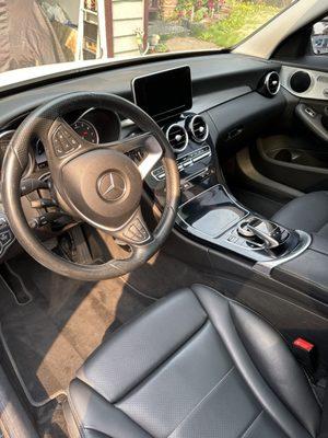 My car was spill with curry stain