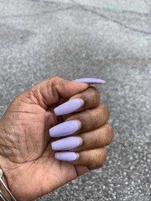 My nails before she touched them!