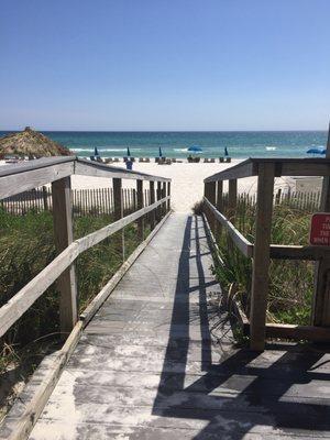 Private beach access