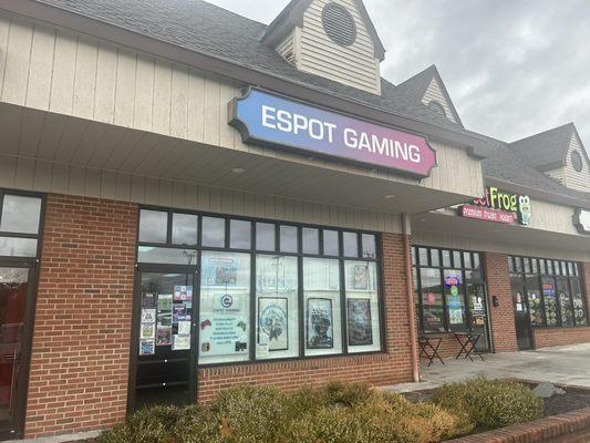 Front of the building.