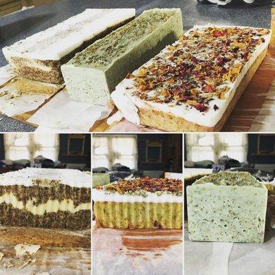 Homemade goat and butter milk soap