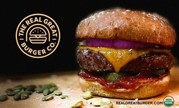 Real Great Burger -- chef-driven, organic by default, and delivered with care. Real ingredients, real flavor.