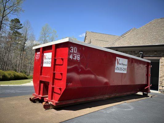 Residential dumpster rental from Vine Disposal.