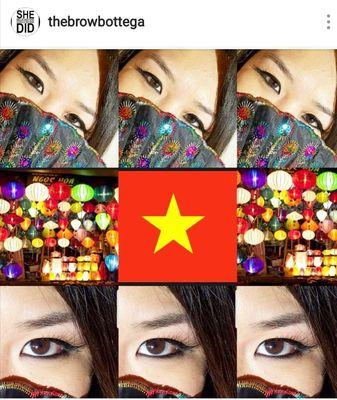 Brow Beauty from Vietnam *Actual Client* The Brow Bottega Celebrates Diversity and Brow Beauty from Around the World~Janée Angelíque
