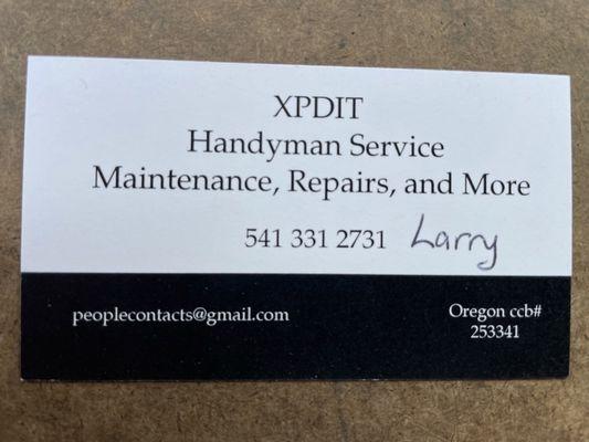 Larry the Handyman Klamath Falls OR
