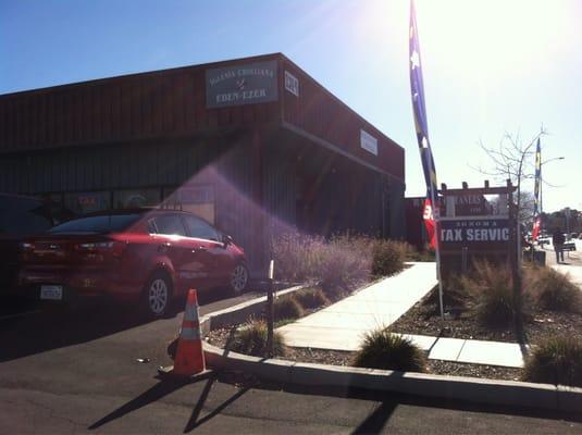 Front of the Building facing the street