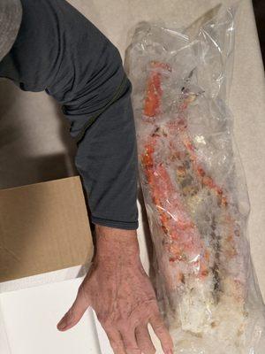 crab leg vs husband's arm