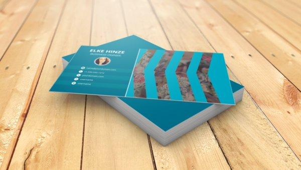 Large Chevron Business Card