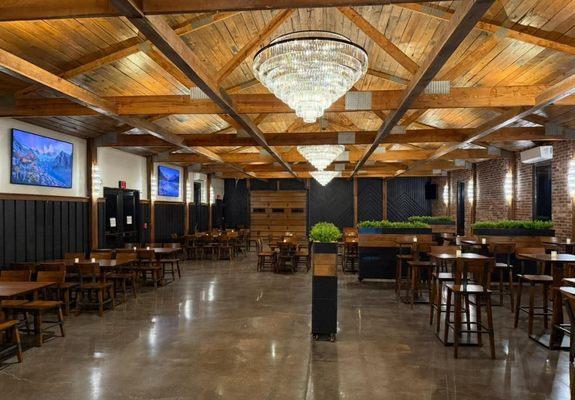 Inside event hall/ dining area