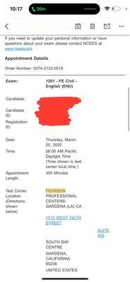 Pearson Professional Centers