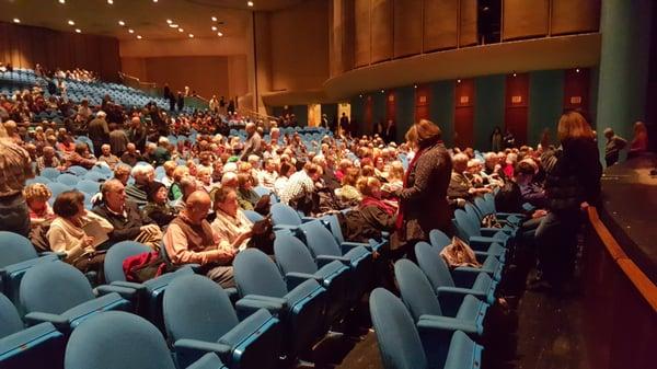 Seating at Marin Veterans Memorial Auditorium