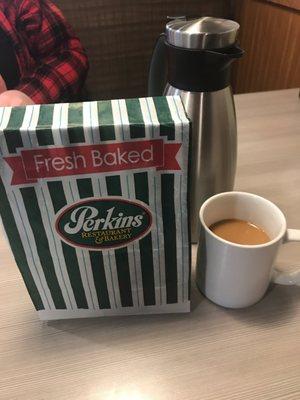 Coffee and muffin to go!