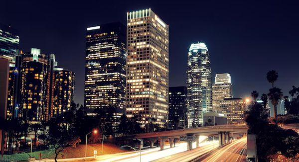 LA city lights