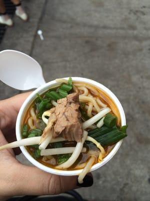 Yummy ramen noodle lamb soup! :)