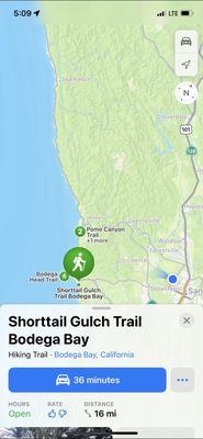 Shorttail Gulch Trail Bodega Bay