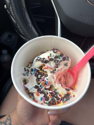 Strawberry and New York Cheesecake