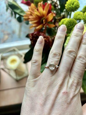 Custom engagement ring