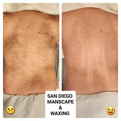 Back wax wax for men
