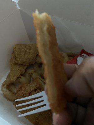 What chicken you know is flat?