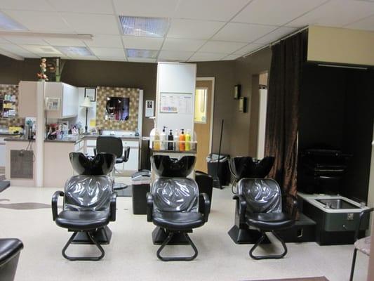 European shampoo bowls.