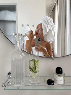 Pure, clean water helps your skin stay hydrated, improves texture, and leaves it feeling soft and smooth