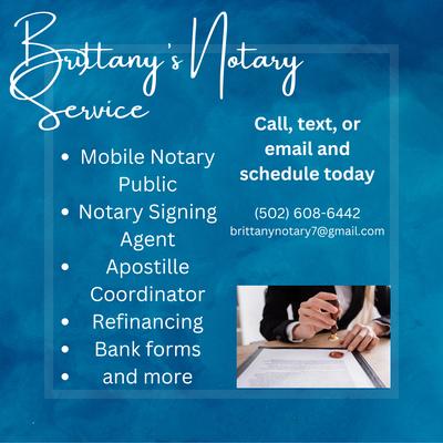 Brittany’s Mobile Notary Service