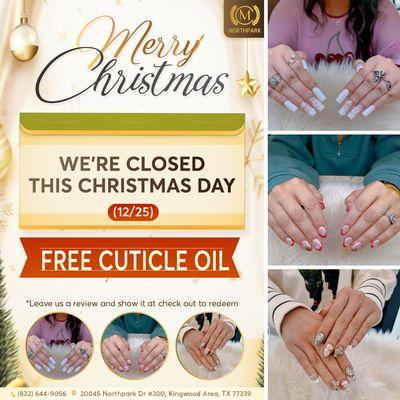 SPECIAL OFFER: Get a FREE CUTICLE OIL!
 Please leave us a review and show it at checkout to redeem.