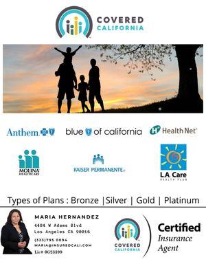 Affordable Healthcare Plans through Covered California.