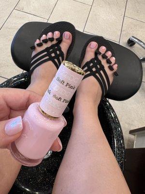 Soft Pink (Classic Pedicure $35)