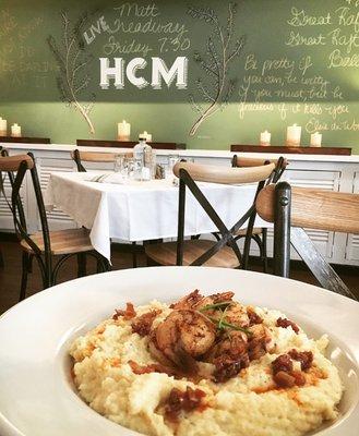 Brunch is a big hit on Saturday's where we feature our Shrimp and Grits, Bloody Mary's and Mimosas!!