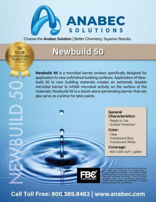 When longevity counts for up to 50 year warranties, for mold security, NB50!