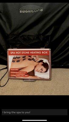 Hot stones are a perfect add on to any massage!!!