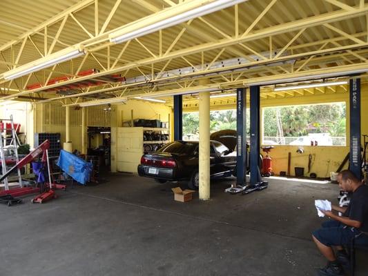 inside work area lifts