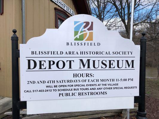 Blissfield Area Historical Society & Depot Museum
