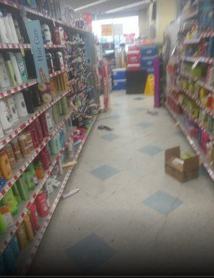 Health & Beauty isle...very messy