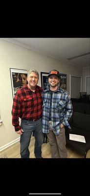 Actor Chris Jump with Actor Wes McGee.