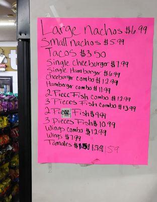 cooked food available at store