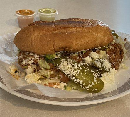 Shredded Chicken Torta