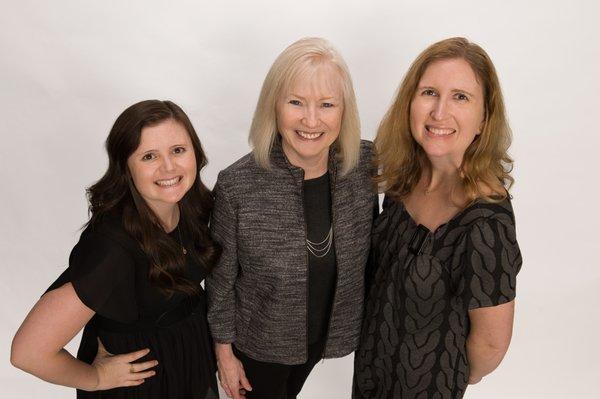 The team and I are ready to help! Jenn, Pat and Betsy