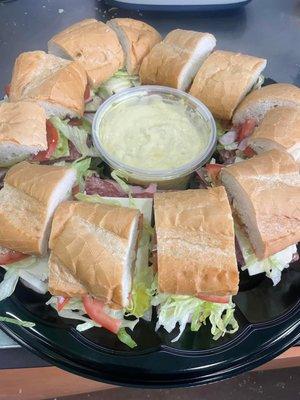Delicious sandwiches with secret sauce