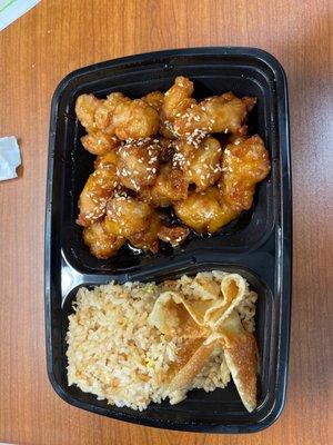Lunch sesame chicken