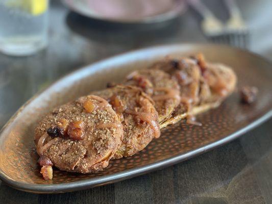 Fried green tomatoes. Yum.